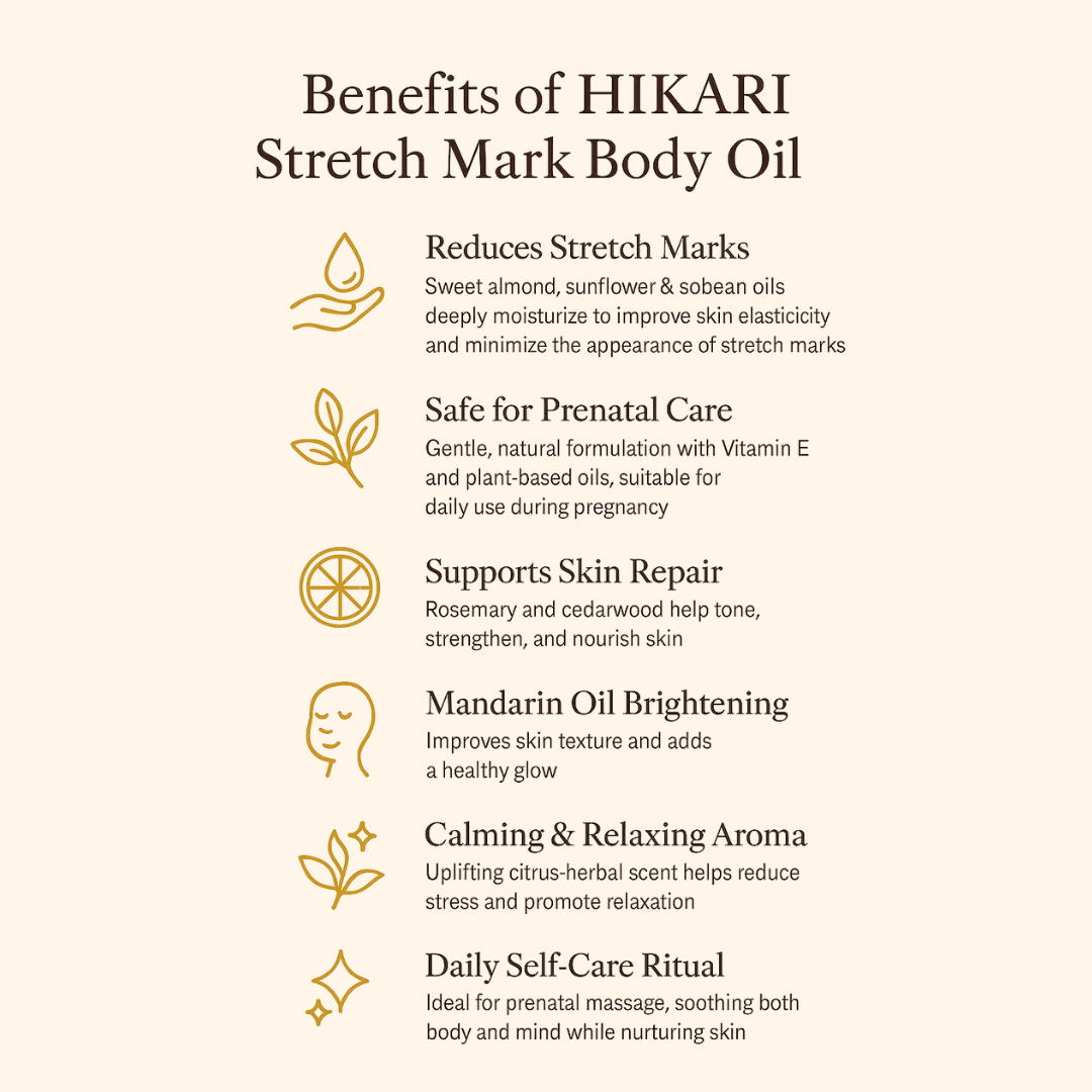 Stretch Mark Body Oil Luxurious Botanical Blend